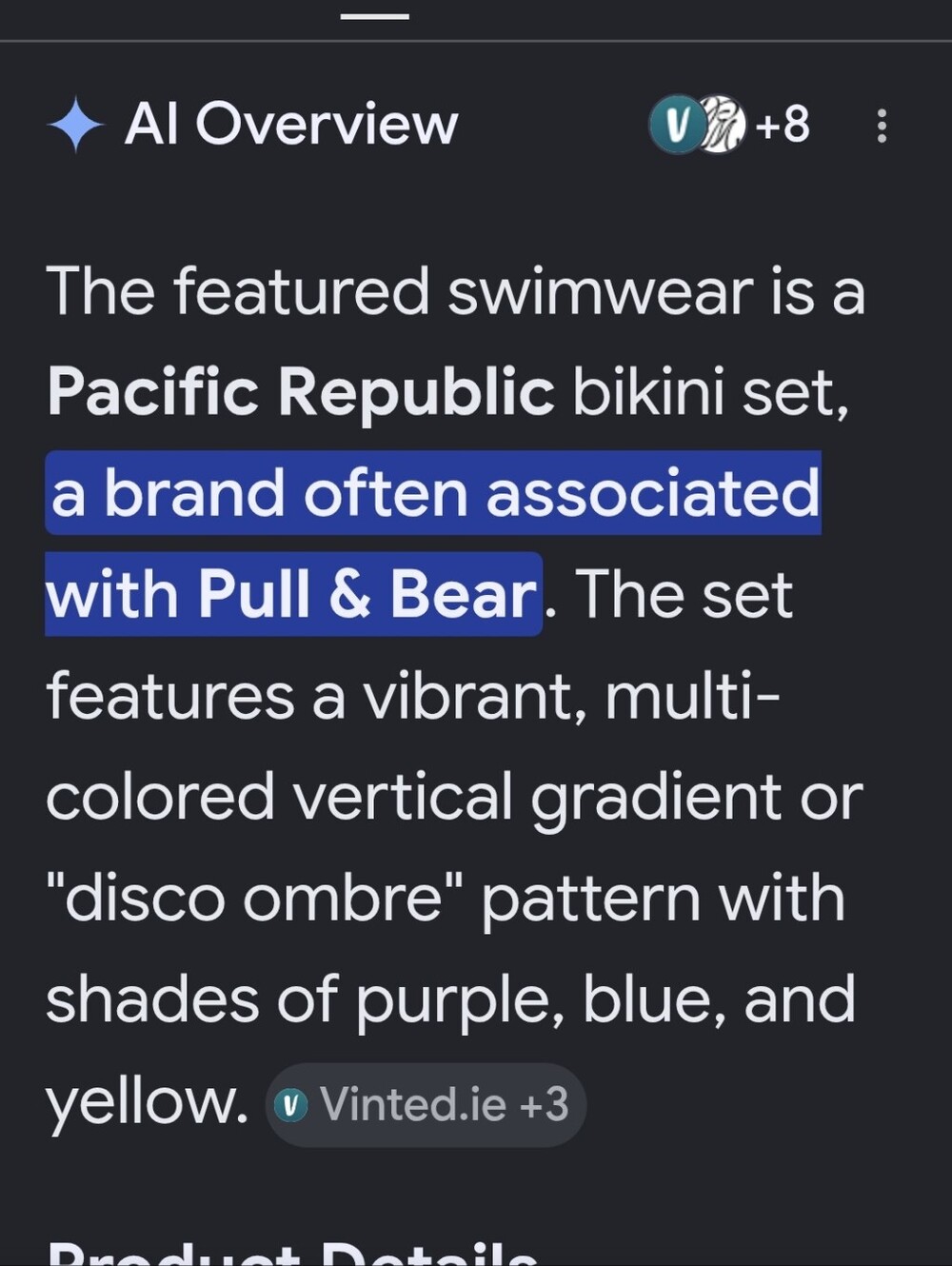 PACIFIC REPUBLIC- 2PCE BIKINI - Picture 9 of 9